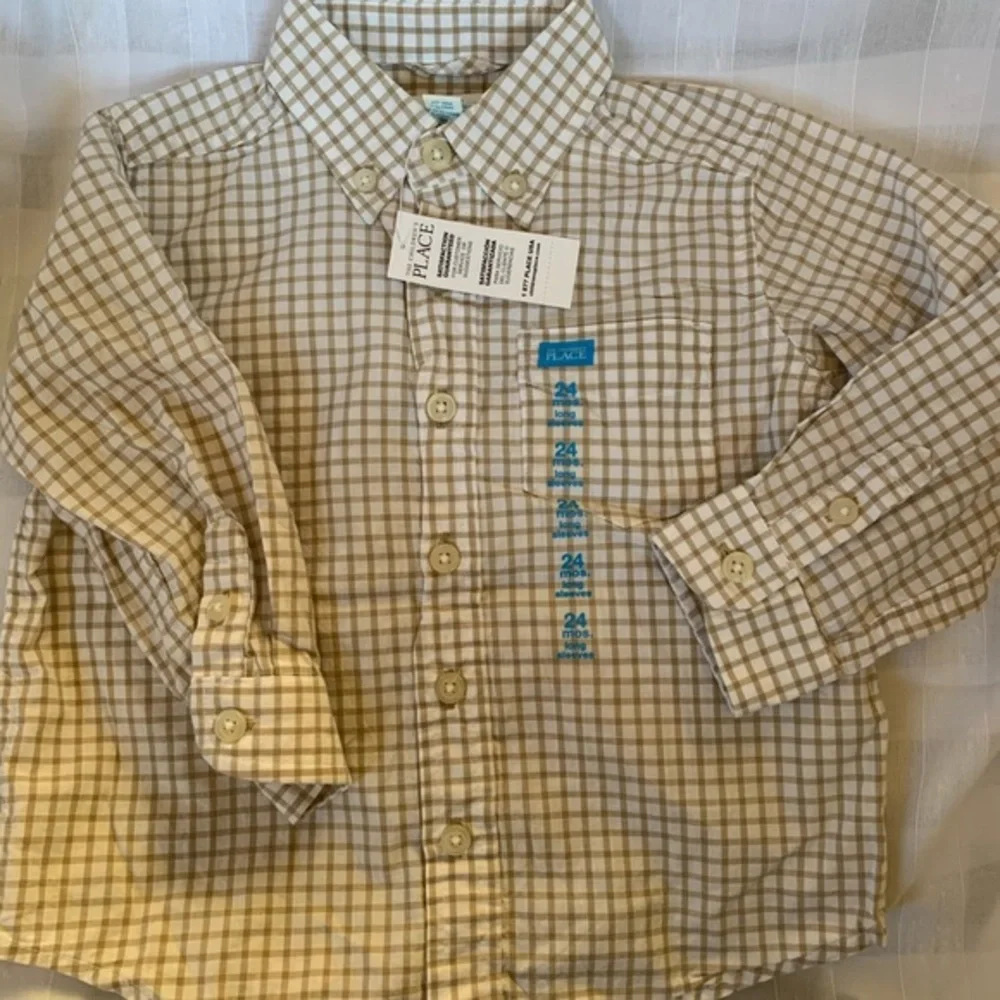 New The Children‎ Place Long Sleeve Shirt Sz 24 M